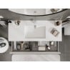 Mexen Rivel 120 cm vannitoa kapp kraanikausiga Otis, 2 sahtlit, sooniline, valge matt - 91A20-12047-2-BFF01-W18M01