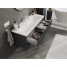 Mexen Rivel 120 cm vannitoakapp koos valamuga Vela, 2 sahtlit, soonik, matt grafiit/valge matt - 91A20-12047-2-BFF66-W23M