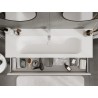 Mexen Rivel 140 cm vannitoakapp Vela kraanikausiga, 1 sahtel, sooneline, valge matt - 91A20-14023-1-BF01-W23M01