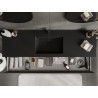 Mexen Rivel vannitoakapp 160 cm valamu Otis, 1 sahtel, soonikkoes , must matt - 91A20-16023-1-BF71-W18M71