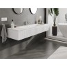 Mexen Rivel 160 cm vannitoakapp Vela valamu, 1 sahtel, sooniline, valge matt - 91A20-16023-1-BF01-W23M01