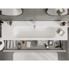 Mexen Rivel 160 cm vannitoakapp Vela valamu, 1 sahtel, sooniline, valge matt - 91A20-16023-1-BF01-W23M01