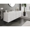Mexen Rivel vannitoakapp 160 cm valamu Otis, 2 sahtlit, sooniline, valge matt - 91A20-16047-2-BFF01-W18M01