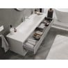 Mexen Rivel 160 cm vannitoa kapp valamu ja Vela, 2 sahtlit, soonikkoes, hall matt/valge matt - 91A20-16047-2-BFF62-W23M0
