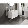 Mexen Orio badkamerkast 80 cm met wastafel Otis, 2 laden, wit glans - 91A10-08047-2-BFF00-W18M00