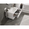 Mexen Orio 80 cm bathroom cabinet with sink Otis, 2 drawers, white gloss - 91A10-08047-2-BFF00-W18M00