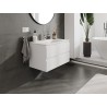 Mexen Orio mueble de baño de 80 cm con lavabo Otis, 2 cajones, blanco mate - 91A10-08047-2-BFF01-W18M01