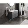 Mexen Orio armario de baño de 80 cm con lavabo Otis, 2 cajones, grafito mate/blanco mate - 91A10-08047-2-BFF66-W18M01