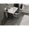 Mexen Orio badkamerkast 80 cm met wastafel Otis, 2 laden, grafiet mat/wit mat - 91A10-08047-2-BFF66-W18M01
