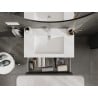 Mexen Orio mobile da bagno 80 cm con lavabo Otis, 2 cassetti, grafite opaco/bianco opaco - 91A10-08047-2-BFF66-W18M01