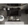 Mexen Orio 80 cm Bathroom Cabinet with Otis Sink, 2 Drawers, Black Matte - 91A10-08047-2-BFF71-W18M71