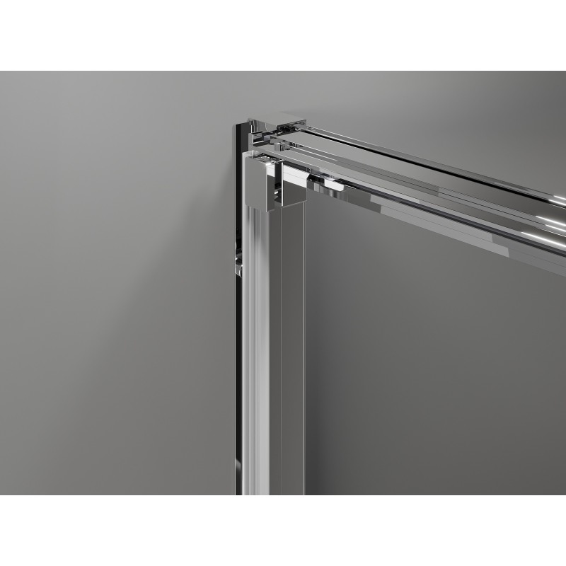 Mexen Exo-3S drzwi prysznicowe rozsuwane 70 cm, transparent, chrom - 8153-070-000-01-00