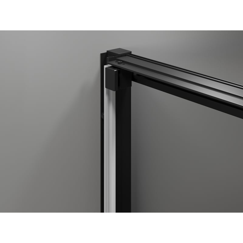 Mexen Exo-3S porta de duche deslizante 90 cm, transparente, preta - 8153-090-000-70-00