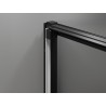 Mexen Exo-3S drzwi prysznicowe rozsuwane 90 cm, transparent, czarne - 8153-090-000-70-00