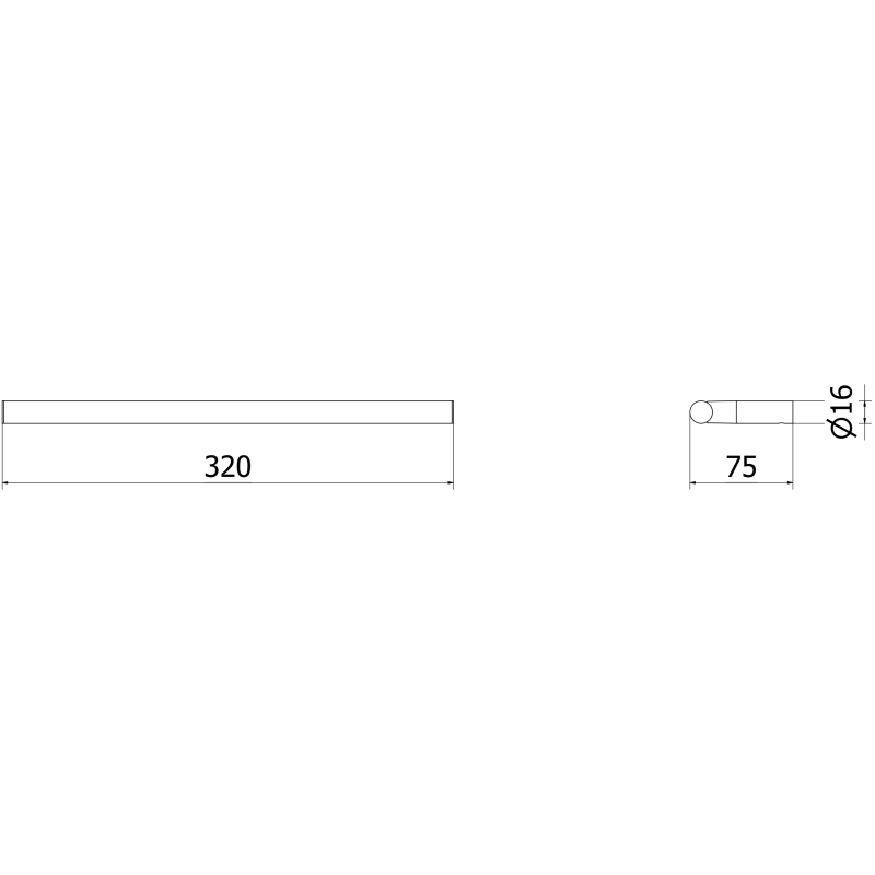 Mexen Loop wieszak na ręcznik, różowe złoto - 70A71041-60