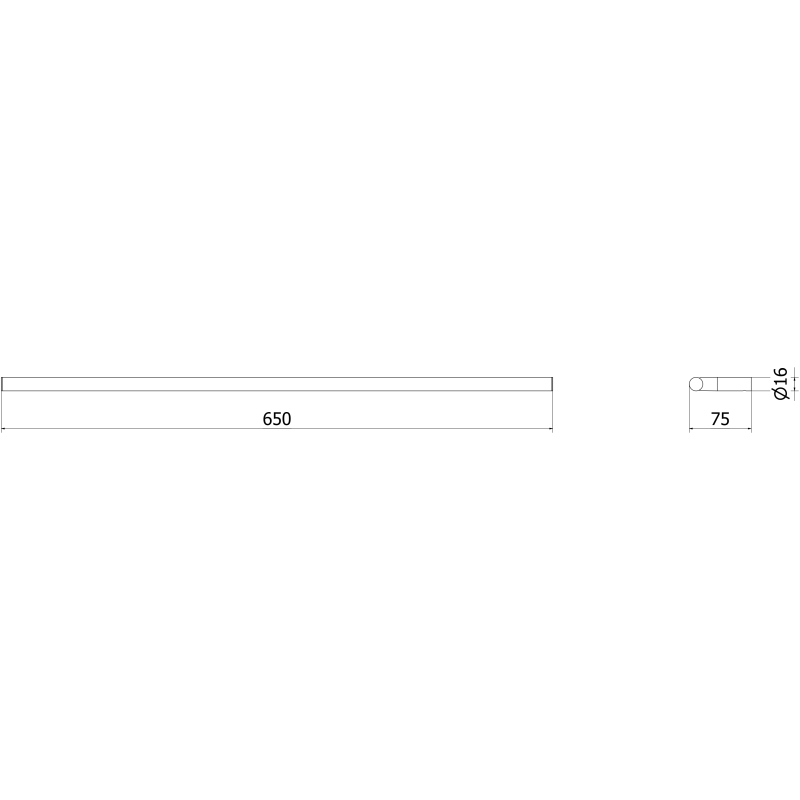 Mexen Loop wieszak na ręcznik, gun gray szczotkowany - 70A71045-66