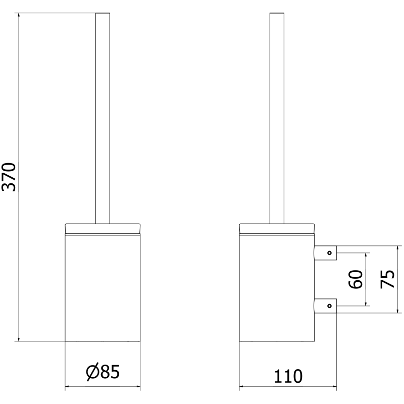 Mexen Loop tualetes birste, rozā zelts - 70A71071-60