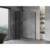 Mexen Mist T Duschkabine schwenkbar 115 x 100 cm, transparent, schwarz - 8A4T-115-100-70-00