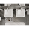 Mexen Orio bathroom cabinet under-sink 50 cm, 1 drawer, white gloss - 91A10-05023-1-BF00