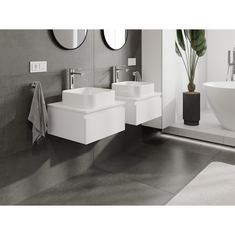 Mexen Orio ντουλάπι μπάνιου κάτω από τον νιπτήρα 50 cm, 1 συρτάρι, λευκό ματ