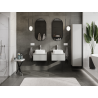 Mexen Orio bathroom vanity cabinet 50 cm, 1 drawer, matte gray - 91A10-05023-1-BF62