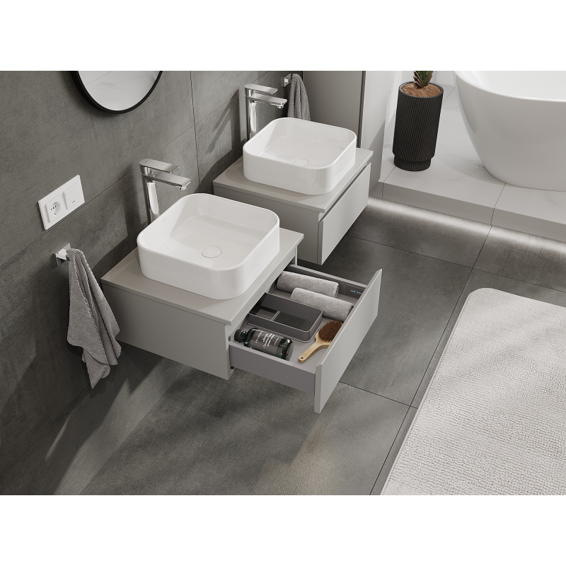 Mexen Orio ντουλάπι μπάνιου κάτω από νεροχύτη 50 cm, 1 συρτάρι, γκρι ματ