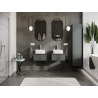 Mexen Orio bathroom cabinet under sink 50 cm, 1 drawer, graphite matte- 91A10-05023-1-BF66