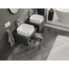 Mexen Orio bathroom cabinet under sink 50 cm, 1 drawer, graphite matte- 91A10-05023-1-BF66