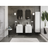 Mexen Orio 50 cm bathroom cabinet, 1 drawer, white gloss - 91A10-05047-1-BF00