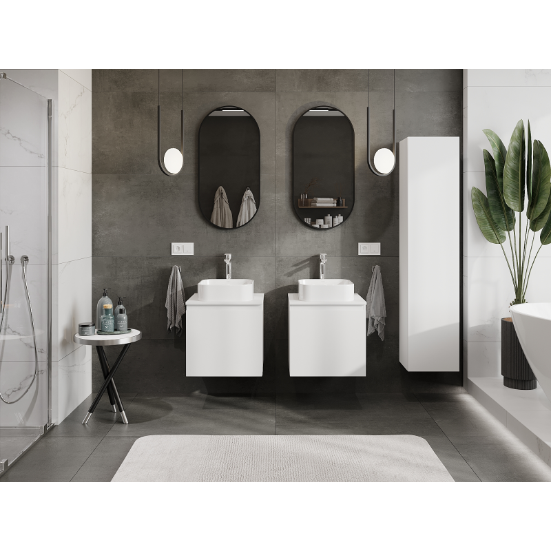 Mexen Orio Ντουλάπι μπάνιου κάτω από το νιπτήρα 50 εκ., 1 συρτάρι, ματ λευκό