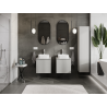 Mexen Orio bathroom cabinet for washbasin 50 cm, 1 drawer, matte grey - 91A10-05047-1-BF62