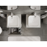 Mexen Orio bathroom cabinet for washbasin 50 cm, 1 drawer, matte grey - 91A10-05047-1-BF62