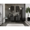 Mexen Orio bathroom cabinet under-sink 50 cm, 1 drawer, black matte - 91A10-05047-1-BF71