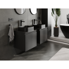 Mexen Orio bathroom cabinet under-sink 50 cm, 1 drawer, black matte - 91A10-05047-1-BF71