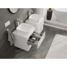Mexen Orio bathroom cabinet under-sink 50 cm, 2 drawers, white gloss - 91A10-05047-2-BFF00