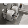 Mexen Orio bathroom cabinet under-washbasin 50 cm, 2 drawers, matte grey - 91A10-05047-2-BFF62