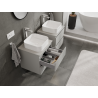 Mexen Orio mueble de baño para lavabo de 50 cm, 2 cajones, gris mate - 91A10-05047-2-BFF62