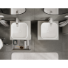 Mexen Orio bathroom cabinet under-washbasin 50 cm, 2 drawers, matte grey - 91A10-05047-2-BFF62