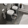 Mexen Orio 50 cm Under-Sink Bathroom Cabinet, 2 Drawers, Matt Graphite - 91A10-05047-2-BFF66
