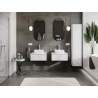 Mexen Orio bathroom cabinet under sink 60 cm, 1 drawer, white gloss - 91A10-06023-1-BF00