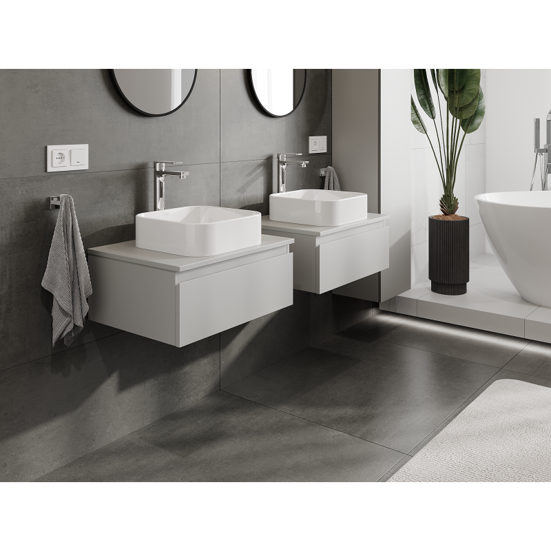 Mexen Orio ντουλάπι μπάνιου κάτω από νιπτήρα 60 cm, 1 συρτάρι, γκρι ματ