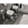 Mexen Orio gabinete de baño bajo lavabo 60 cm, 1 cajón, grafito mate - 91A10-06023-1-BF66