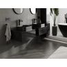 Mexen Orio bathroom cabinet under sink 60 cm, 1 drawer, black gloss - 91A10-06023-1-BF70