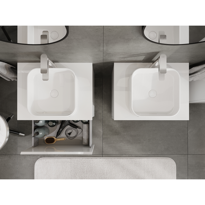 Mexen Orio ντουλάπι μπάνιου κάτω από νεροχύτη 60 cm, 1 συρτάρι, λευκή