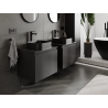 Mexen Orio bathroom cabinet under sink 60 cm, 1 drawer, black matte - 91A10-06047-1-BF71