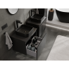 Mexen Orio bathroom cabinet under sink 60 cm, 1 drawer, black matte - 91A10-06047-1-BF71