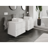 Mexen Orio bathroom cabinet under-sink 60 cm, 2 drawers, white matte - 91A10-06047-2-BFF01