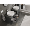 Mexen Orio mobiletto bagno sottolavabo 60 cm, 2 cassetti, grafite opaco - 91A10-06047-2-BFF66