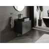 Mexen Orio bathroom cabinet under sink 70 cm, 1 drawer, black matte - 91A10-07047-1-BF71