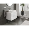 Mexen Orio bathroom cabinet for washbasin 70 cm, 2 drawers, white gloss - 91A10-07047-2-BFF00